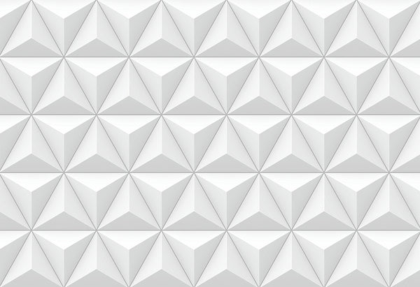Sticker para ordenador portátil 3D Triángulos blanco