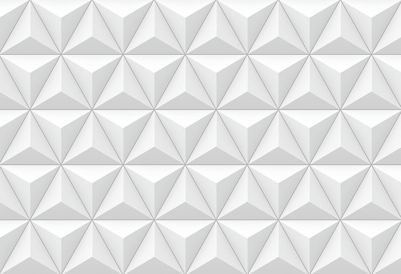 Sticker para ordenador portátil 3D Triángulos blanco