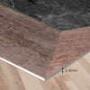 Hexágonos madera y mármol