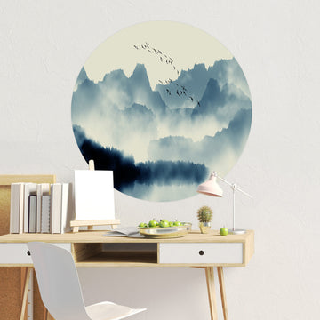 Mural Japón Pájaros