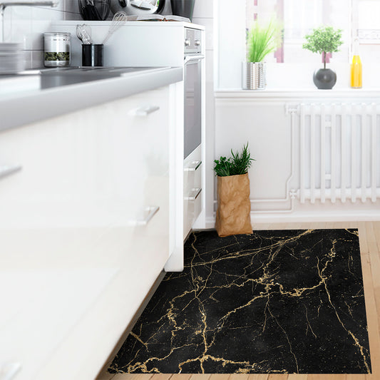 Black gold marble