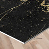 Black gold marble