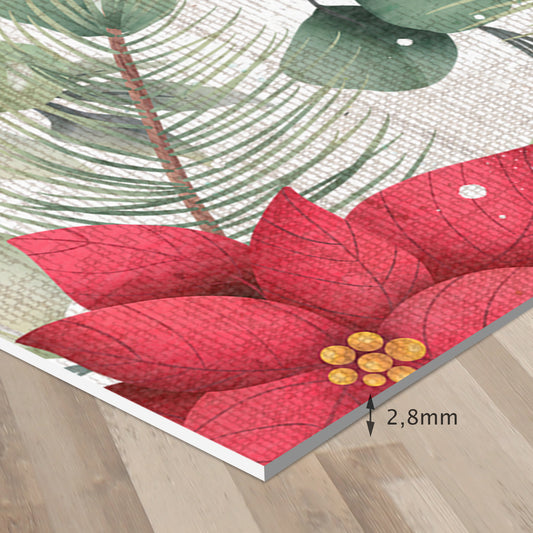 Set de 4 individuales Circular Flores de Pascua