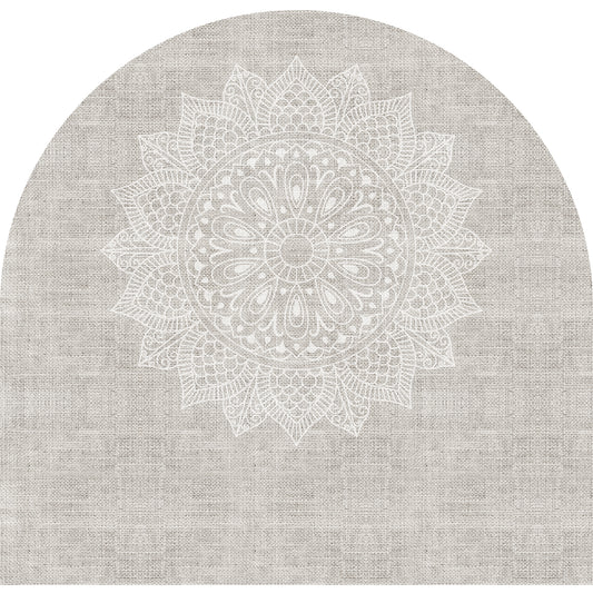 Cabecero Arco Mandala en arpillera