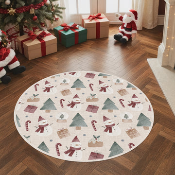 Muñecos de nieve tela