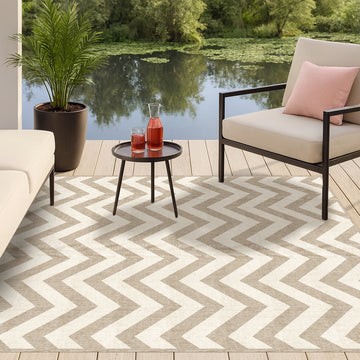 Natural chevron vertical - “Indoor & Outdoor”