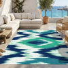 Ikat Aquamarine - “Indoor & Outdoor”
