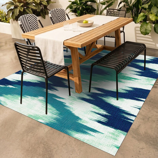Ikat Aquamarine - “Indoor & Outdoor”