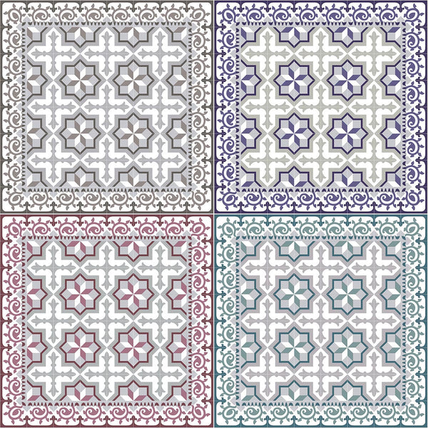 Set of 4 Star Placemats in 4 Colors