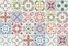 24 stickers mosaico abstracto