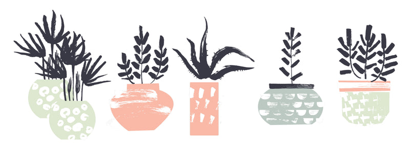 Sticker Set Of 5 Plants