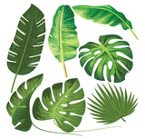 Sticker Set De 7 Hojas Tropicales