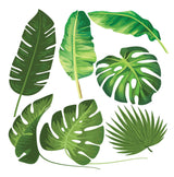 Sticker Set De 7 Hojas Tropicales