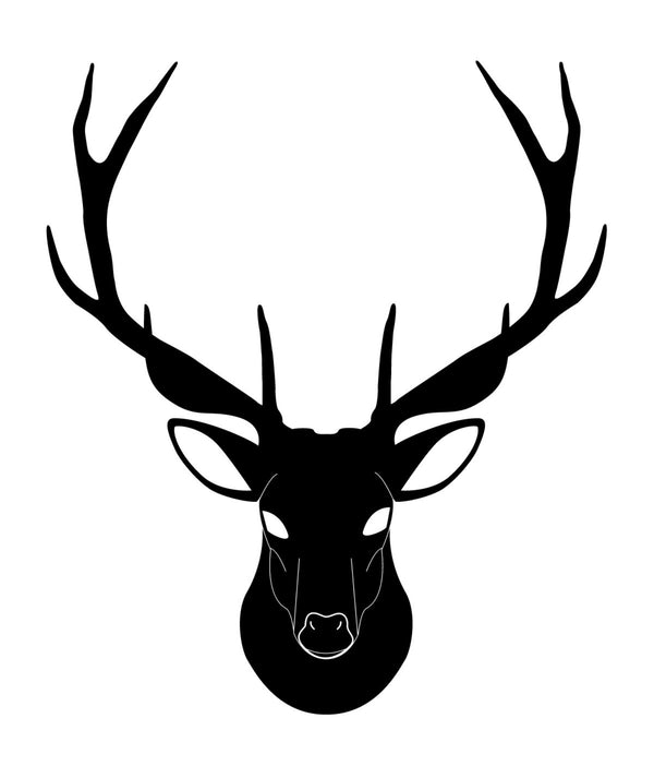 Black Deer Sticker