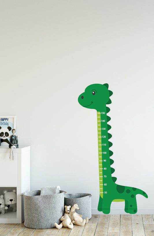 Sticker Medidor Infantil Dino Verde 85X160