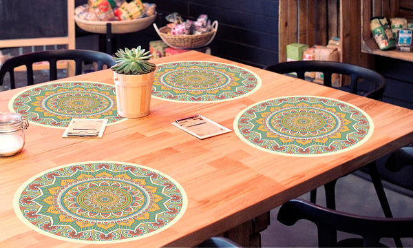 multicolor mandala table set 4 ud Delhi
