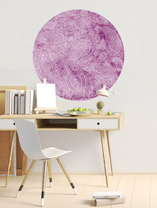 Lilac Mandala Mural