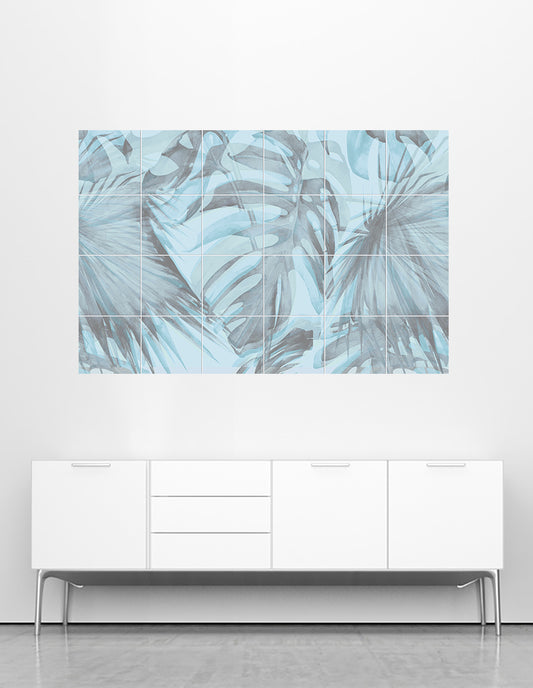 Exotic Blue Mural