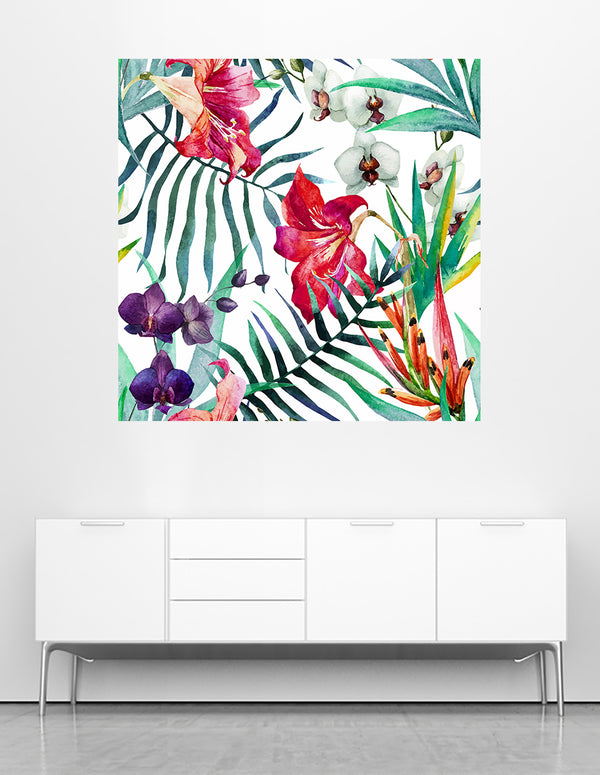 Murale d'orchidées