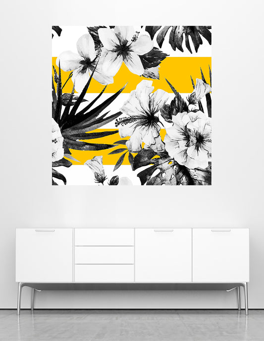 Hibiscus Yellow Mural