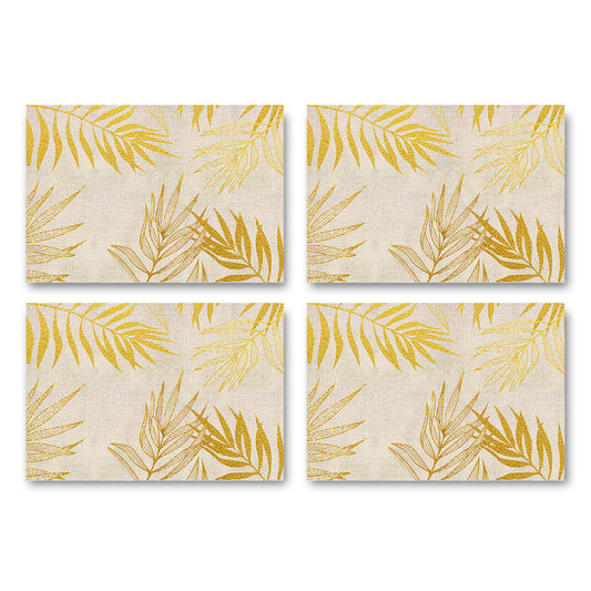 golden branches placemat set