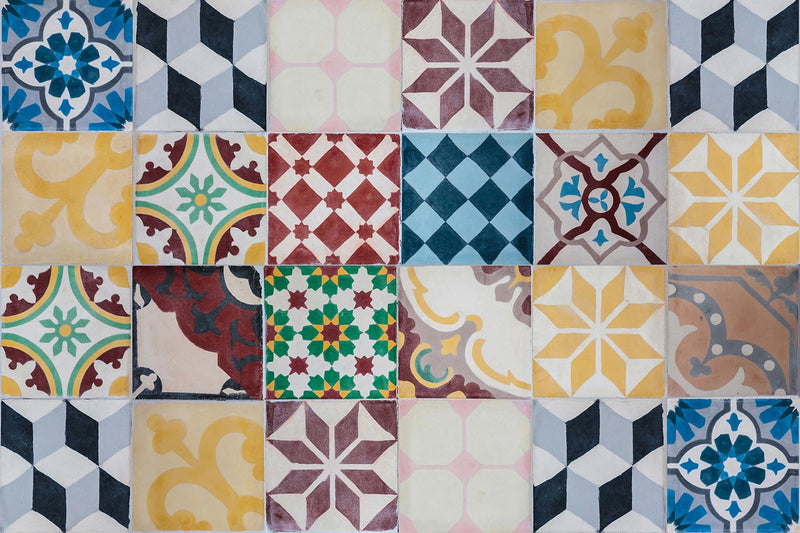 set of 4 Vintage Mosaic placemats