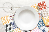 set of 4 colored patio placemats