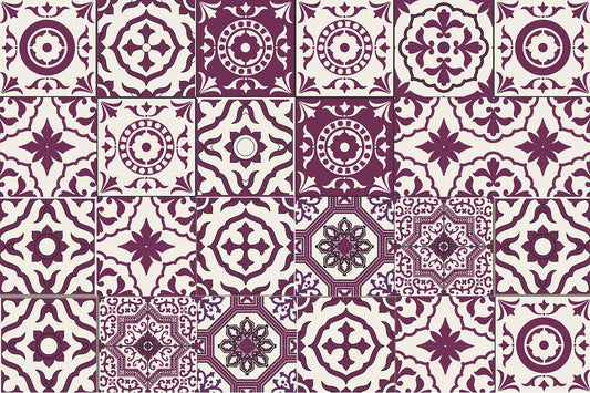 set of 4 placemats Collage Marsala