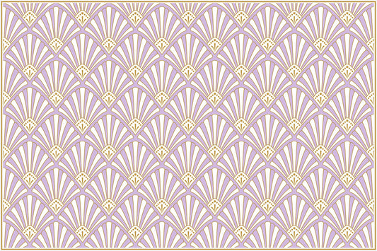 set of 4 lilac Coquille placemats