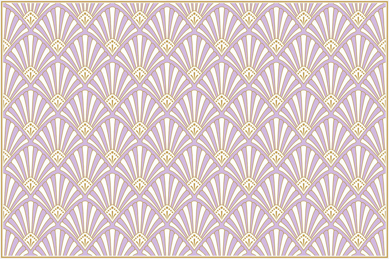 set of 4 lilac Coquille placemats