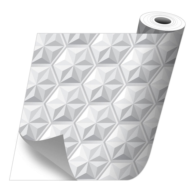 Rollo sticker Origami hexágono