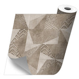 Sepia geometric sticker roll