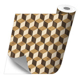 Roll sticker 3d cubes