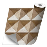 Rollo sticker Triangulos madera 2