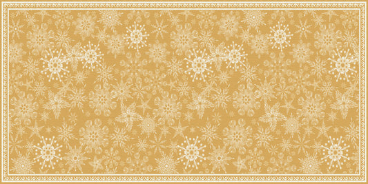 Snowflakes white and gold