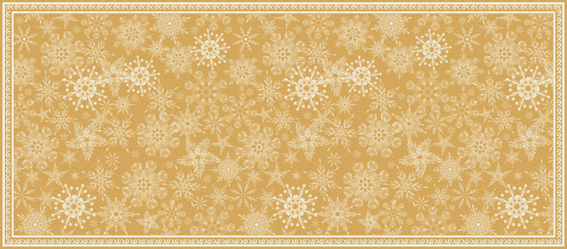 Snowflakes white and gold