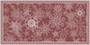 Snowflakes burgundy