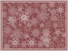 Snowflakes burgundy