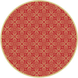 Luckiness red and gold- rounded