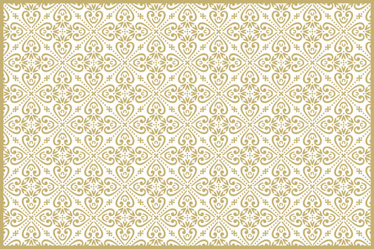 Set of 4 placemats Luckyness gold