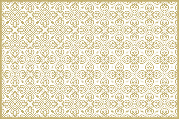 Set of 4 placemats Luckyness gold