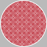 Set de 4 individuales Luckiness red and white - rounded