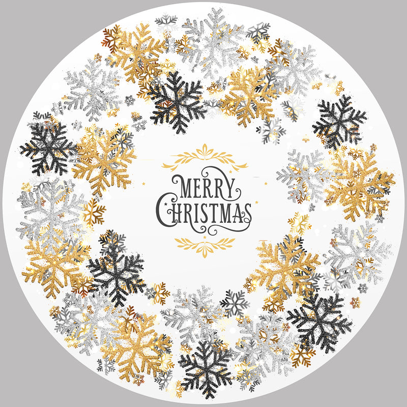 Set de 4 individuales Golden Christmas- rounded