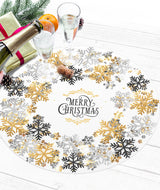 Set de 4 individuales Golden Christmas- rounded