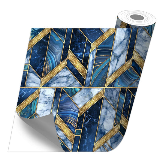 Roll sticker Geometric marble 1