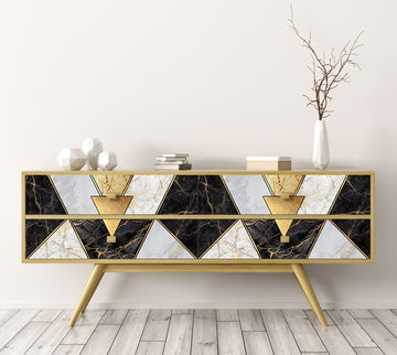 Roll sticker Geometric marble 2