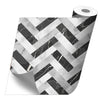 Rollo sticker Marble black and white