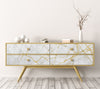 Rollo sticker Marble golden touch