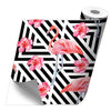 Rollo sticker Flamingos and lines