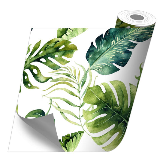 Roll sticker Green leaves 3